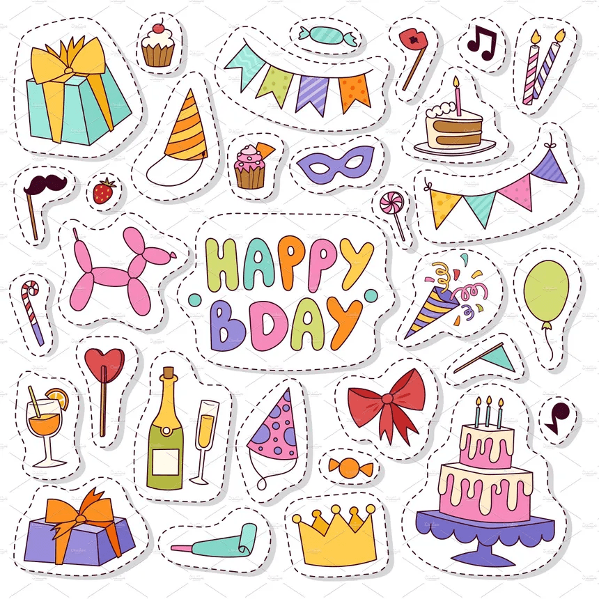 Birthday Stickers